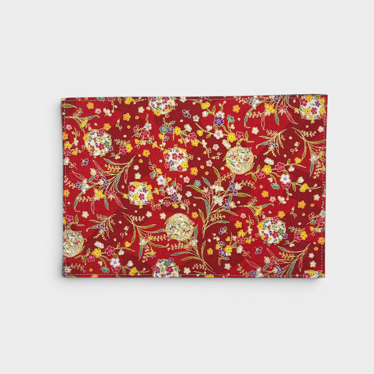 【花吹雪柄 ティーマット タイプ1】 日本製 和柄 リバーシブル マット 両面 洗える おしゃれ 敷物 敷マット 花瓶 一輪挿し オフィス カフェ 抹茶 キッチン 贈り物 プレゼント お祝い ギフト