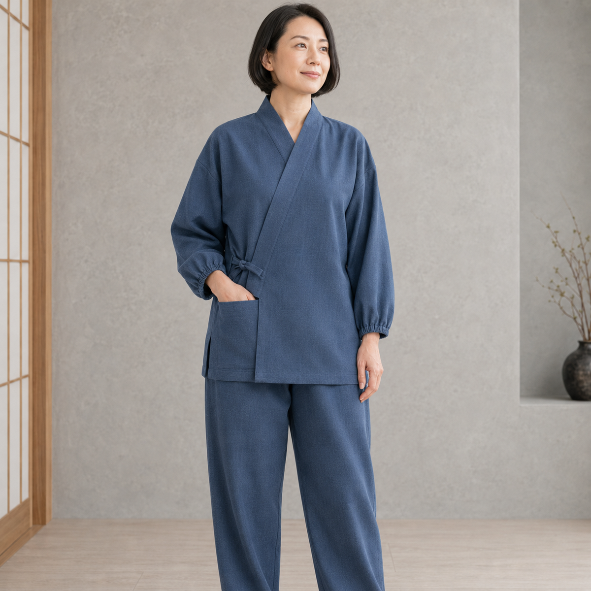 日本製 機能性作務衣 上下セット 男女兼用 メンズ レディース SAMUE サムエ サムイ さむえ 洗える もんぺ モンペ 機能性 作業着 部屋着 ルームウェア ホームウエア 和装 おしゃれ 上品 日常着 業務 ガーデニング 制服 快適